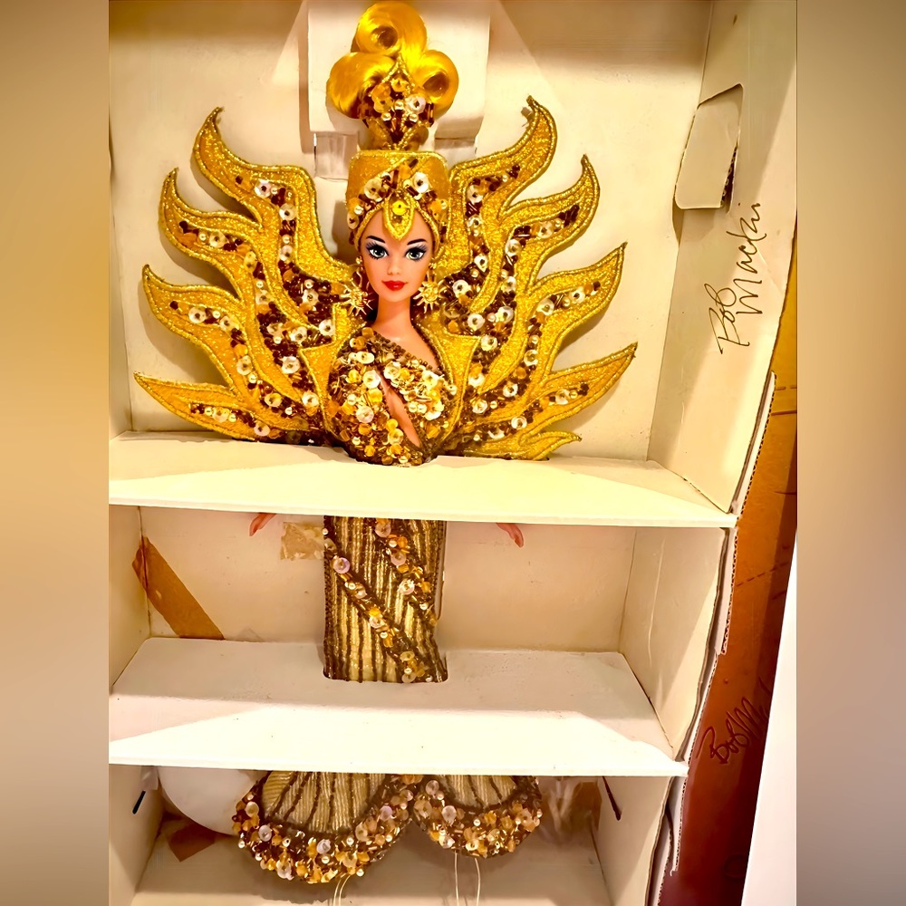 Bob Mackie, Barbie goddess of the sun 1995 personally sign